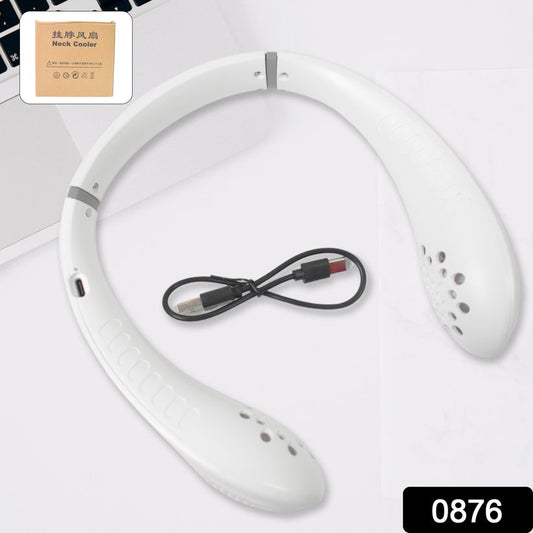 Portable Neck Fan – Wearable USB Rechargeable Headphone-Style Fan with 3 Speeds for Travel & Outdoor Use